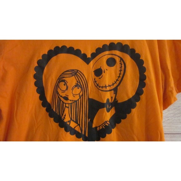 The Nightmare Before Christmas HALLOWEEN T-Shirt Size Small Orange Black - Picture 3 of 3
